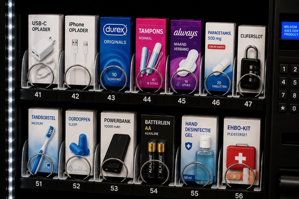Non-food vakkenautomaat assortiment Sunny Vending